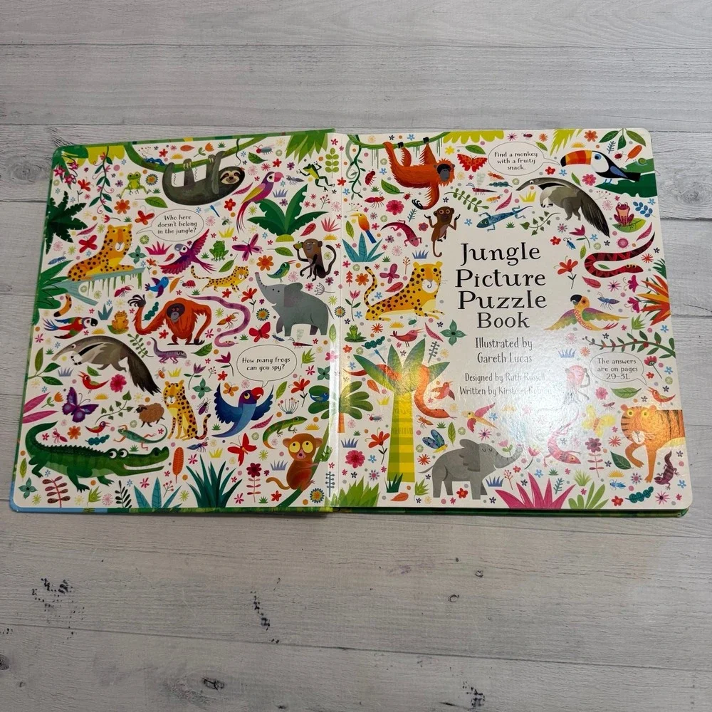Usborne‎ Paper Pie jungle picture puzzle book